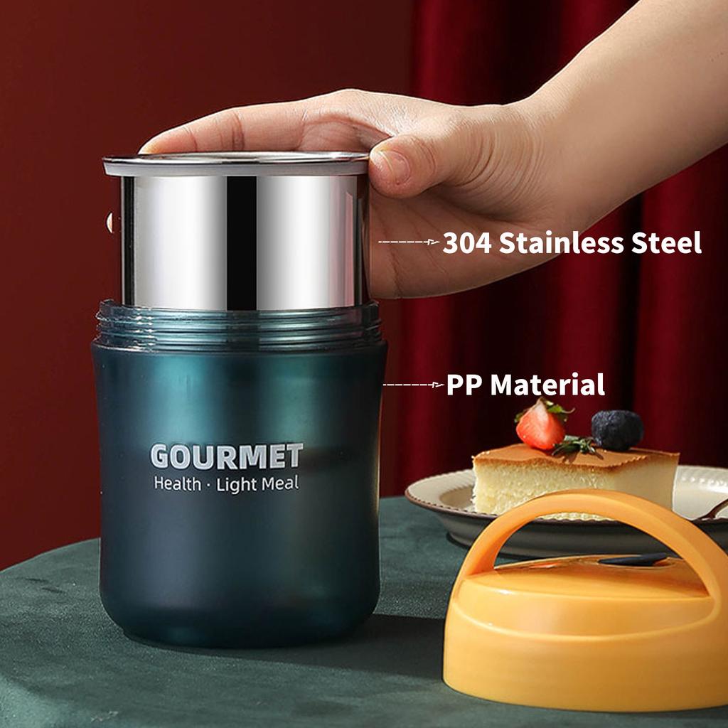 Thermal Porridge Cup Stainless Steel Insulated Lunch Bag Food Warmer 500ml Thermos Soup Cup Lunch Box for Kids School Outdoor