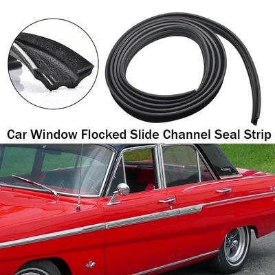 2,5m CRL Flexibele Gevlokte Rubberen Glasgoot Universeel voor Ford 2- en 4-deurs Sedans Bussen en Camperramen Auto-accessoires