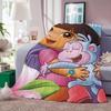 Adventure cartoon D DoraS Blanket For Sofa Office Bed Plane Travel Sleep Read Relax Camping Soft And Warm