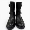 Great PRADA short boots Belt-design leather biker boots, engineer boots, 35.5 Used