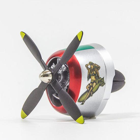 P-47 Stíhací letoun Klip do průduchu s vůní Klasický model letadla Dekorace do auta Otáčivá vrtule & Uvolňování vůně Univerzální ozdoba pro většinu průduchů
