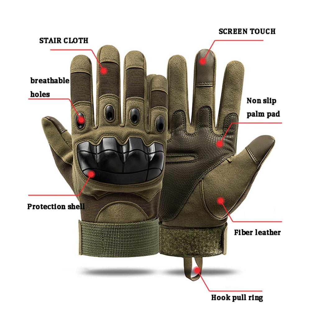 Gloves Full Finger Mens Gloves Outdoor Use Athletic Airsoft Motorcycle Riding Gloves