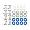 8sets 0261500105 0261500159 8W93-9F593-BB High Quality Rubber Car Fuel Injectors Seals Repair Kit for Jaguar Range Rover 5.0L V8