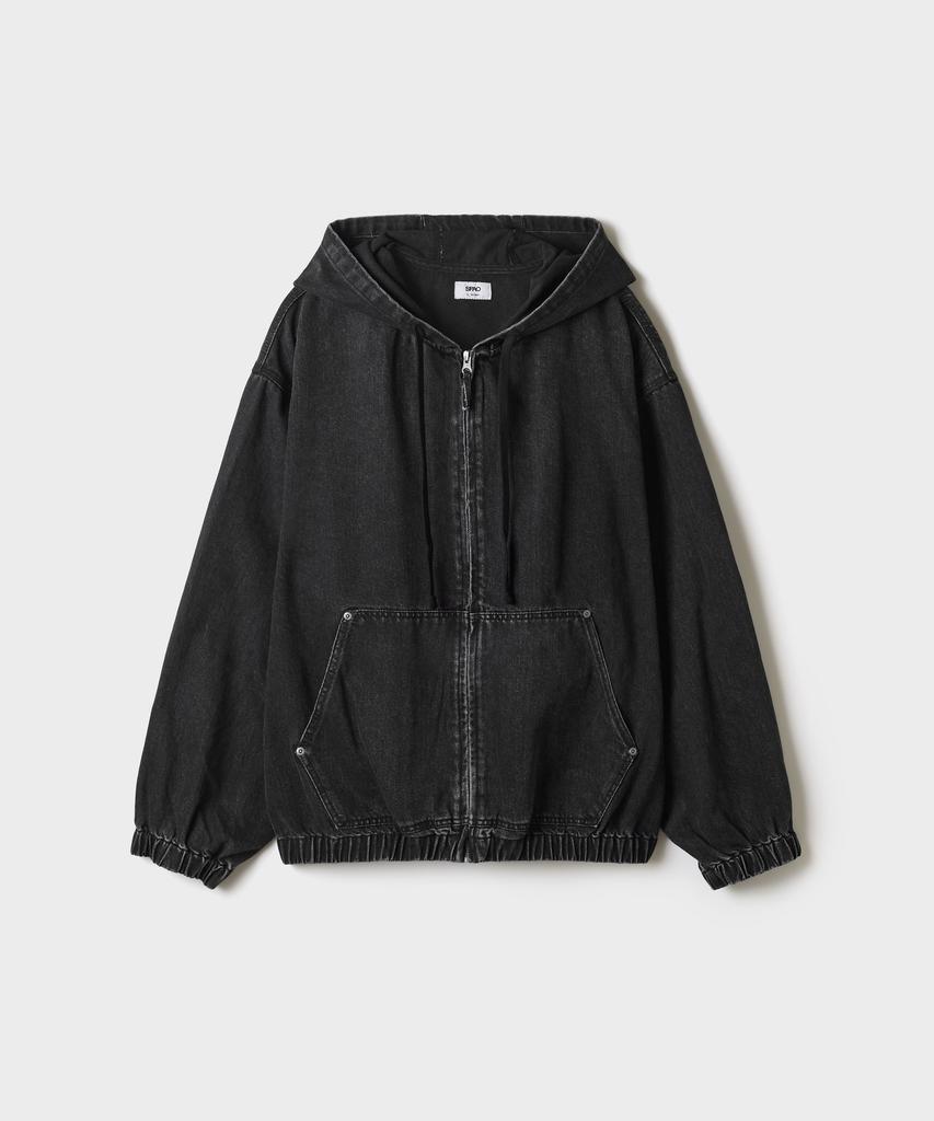 SPAO Denim Hooded Jacket_Spjeg49C03