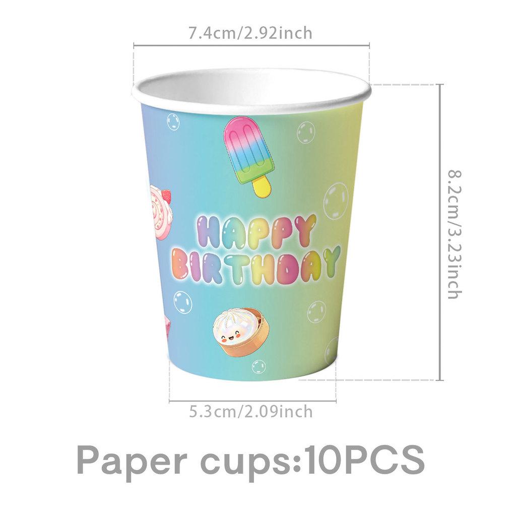 Squishy Party Supplies Kit With Cartoon Theme For Kids Birthday Celebration Decor