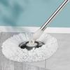 Spin Mop Rotating Floor Mop Stainless Steel Handle Microfiber Mop Head Cleaning Mop For Home Kitchen Bathroom Floor Cleaning