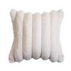 Faux Fur Pillow Covers Cozy Gentle Striped Ornamental Throw Pillow Covers Velvet Empty Pillowcase Cushion Case For Sofa Couch