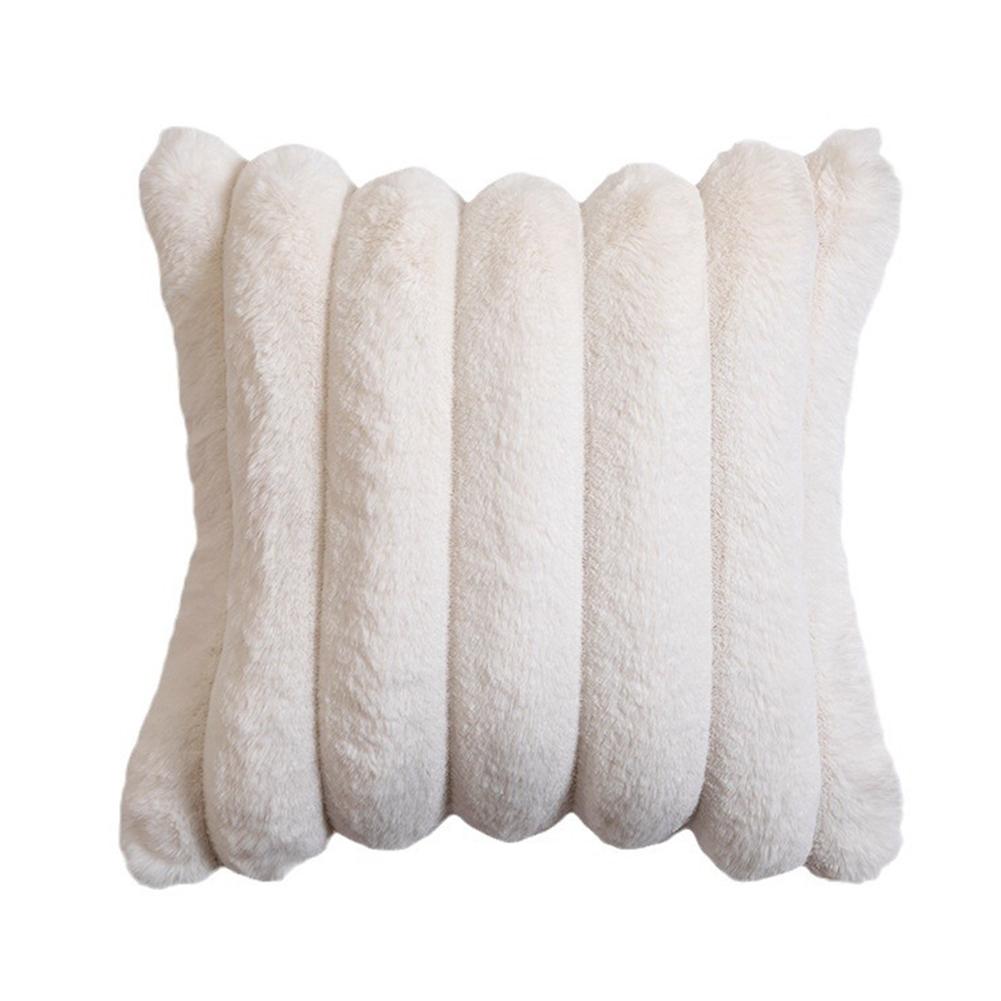 

Чехлы для подушек из искусственного меха, удобные, мягкие, полосатые, декоративные, бархатные, пустые, наволочки, наволочки для дивана, дивана