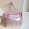 Japanese  Shoulder Bag Bow Ribbon Handbag Transparent Crossbody Bag DIY Comic Conventions Badge Doll Ita Bag for Women Tote Bags