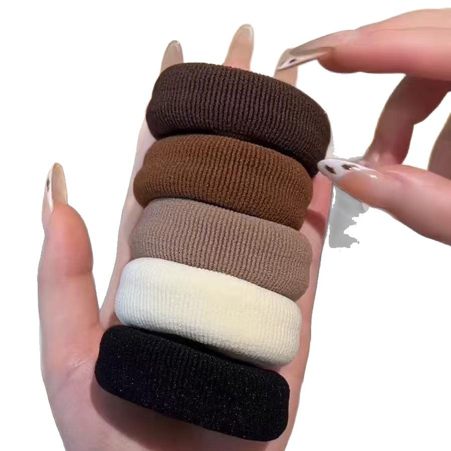 Korean Style Seamless Elastic Hair-Friendly Towel Bun Ring