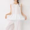 Lace Embroidered Pure Cotton Women's Vest - Spring/Summer
