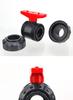 Taiwan PVC Double Union Ball Valve - Acid & Alkali Resistant with Handle