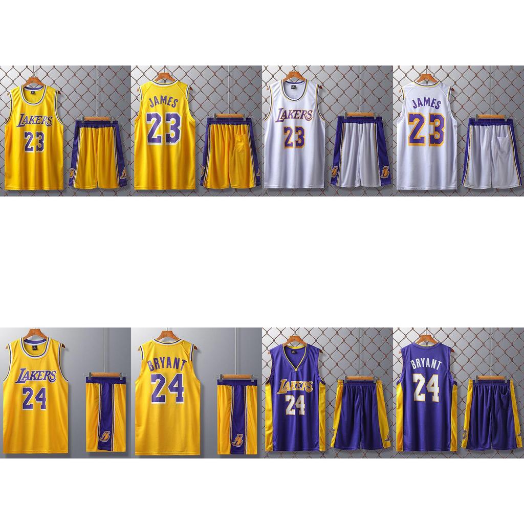 Fioletowy 24 Lakers Lebron James Zestaw Koszulek Dorosły Dzieci Oddychający Uniform Koszykarski Rekreacja Fitness Odzież Sportowa