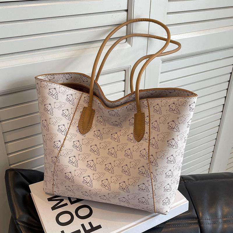 Kadınlar için Tote Çanta Büyük Kapasiteli Çalışma PU Deri Kova Çanta Tasarımcı Satchel Hobo Omuz Çantaları