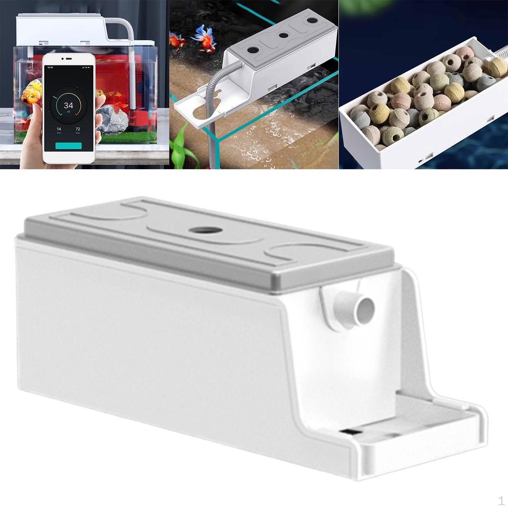 Aquarium Box Tank Mount Drip Tray Circulation Water Cleaning Quiet Lightweight Filtration System