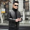 Neue Schaffell Leder Mantel männer Frühling und Herbst Baseball Kragen Leder Jacke männer Dünne Weiche Leder Mantel Trend