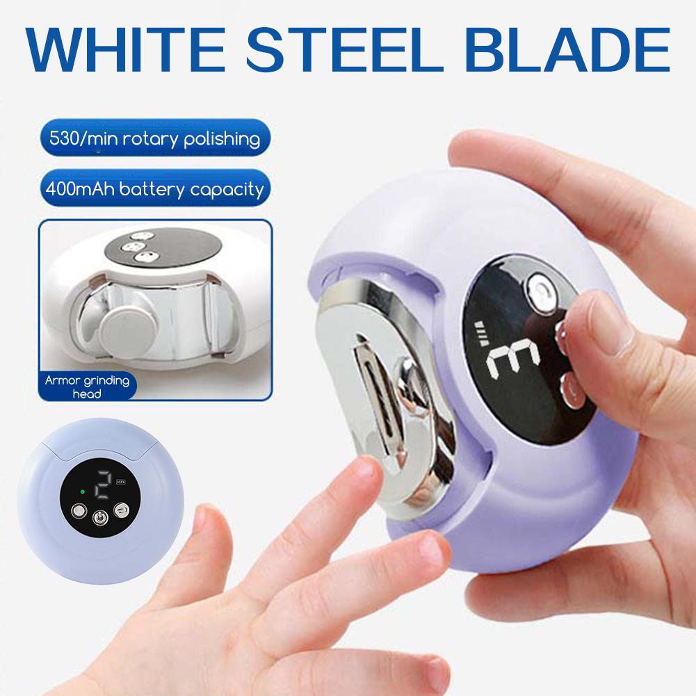 3 In 1 Electric Nail Clipper Trimmer Anti-Pinch Baby-Safe Nail Care Nail File Grinder Clipper-Grinder-Buffer In One Nail Salon