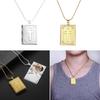 Necklace Pendant Hinged Book Cross Charm Necklace Religious Gifts for Women Girl