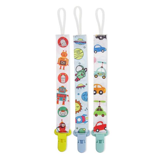 3Pcs/Set Cute Cartoon Dummy Baby Pacifier Clip Chain Holder Teething Soother