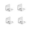 ZEXEF 1-20PCS Stainless Steel L-Shaped Corner Code 90 Degree Laminated Furniture Plate Hardware Right Angle Bracket Cabinets