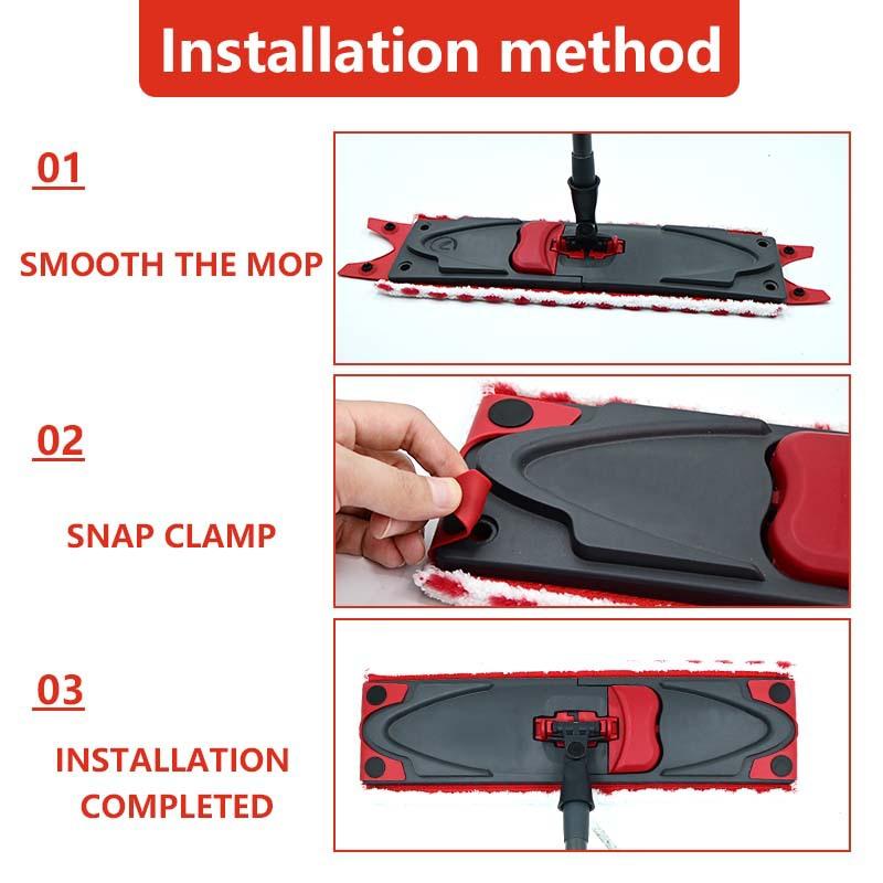 Microfiber Floor Mop Pads For Vileda Ultra Max Replacement Flat Mop Cloth Quick Drying Machine Washable Reusable Cleaning Parts