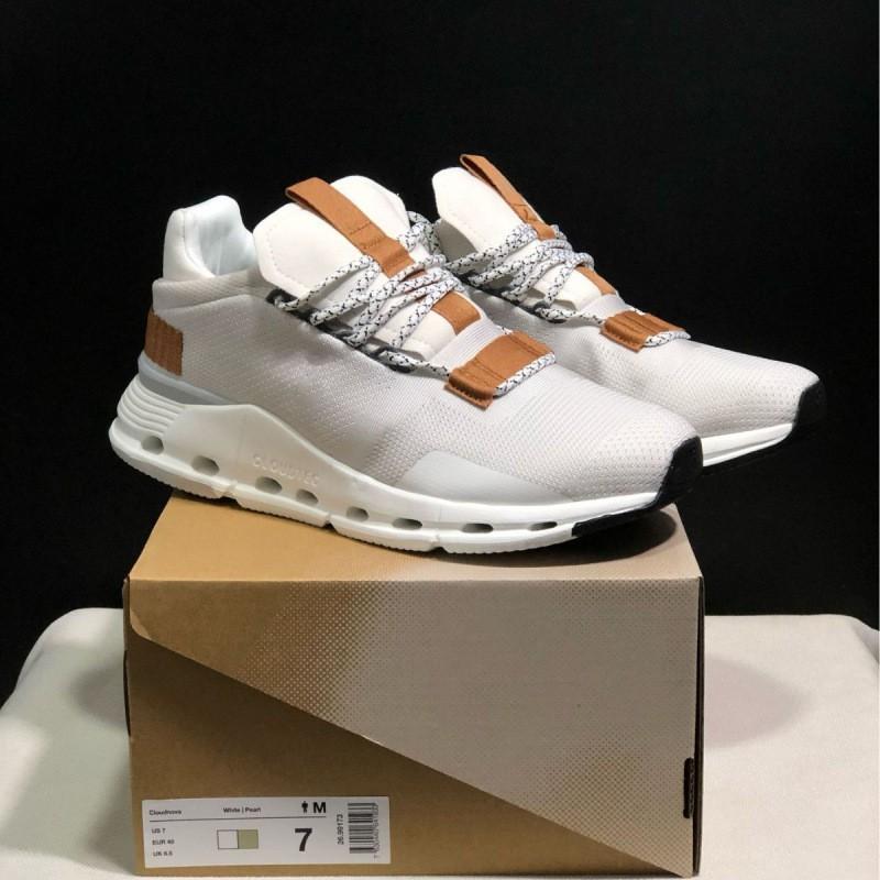 On Cloudnova Running Shoes Men Women Lightweight Breathable Cushioned Sneakers Low-Top Trail Jogging Footwear