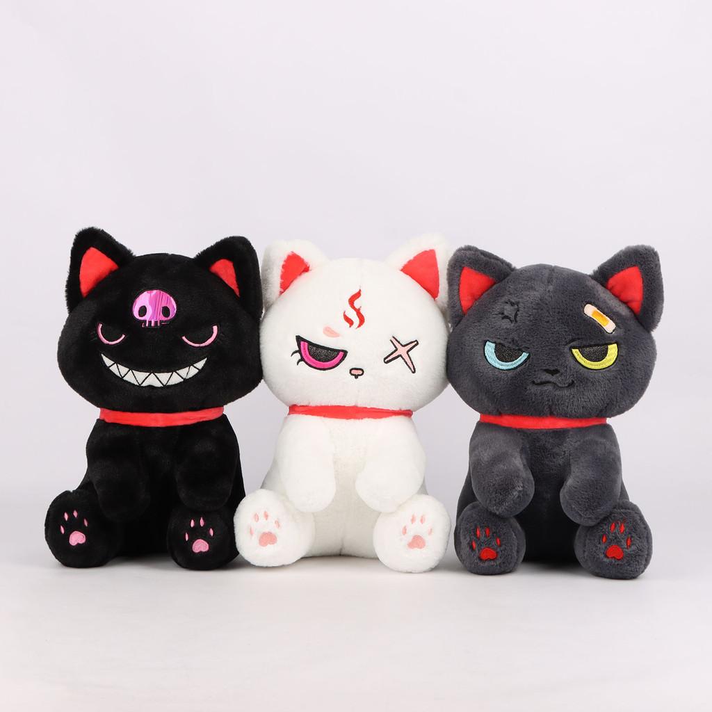 Halloween Pirate Dark Cat Stuffed Toy Cartoon Funny Girl Children Gift Holiday