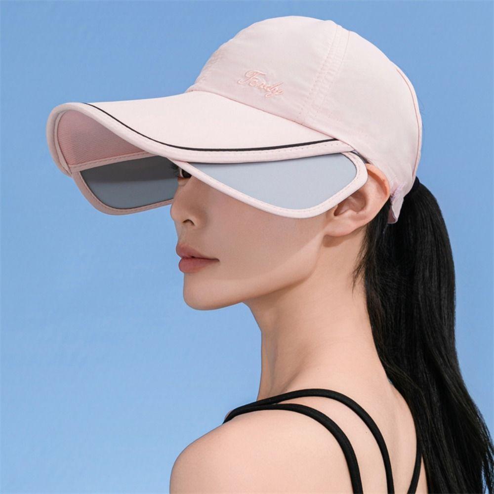 Quick Dry Retractable Sun Hat UV Protection Sunscreen Hat Shade Cap Sunscreen Baseball Hat  Women