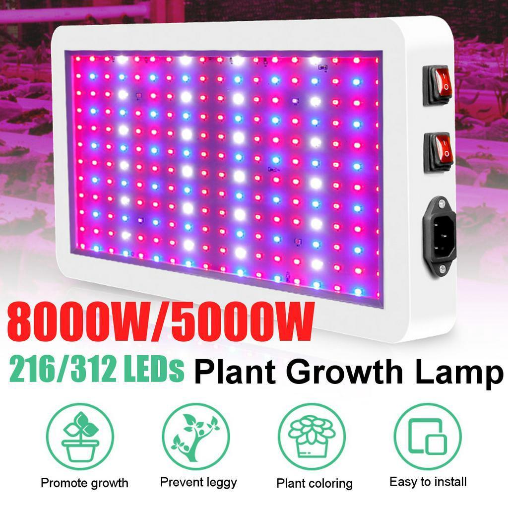 8000W Full Spectrum LED Grow Light Growing Lamps for Plants Indoor Flower Phytolamp for Greenhouses Grow Tent Box