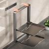 Kitchen Storage Rack - Multi-Functional 2/3 Tiered Wonder Rack With Serving Tray - No Drilling Required Foldable