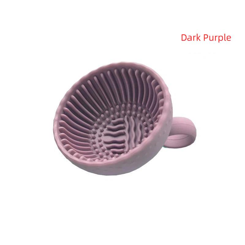 1Pcs Premium Silicone Scrubber & Non-Slip Bowl Quick Clean Makeup Brush Cleaning Bowl Effortless Deep Cleaning For All Facial