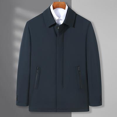 Men's Down Jacket Civil Servant Cadre Jacket Winter New 90 White Duck Down Middle-aged Business Casual Down