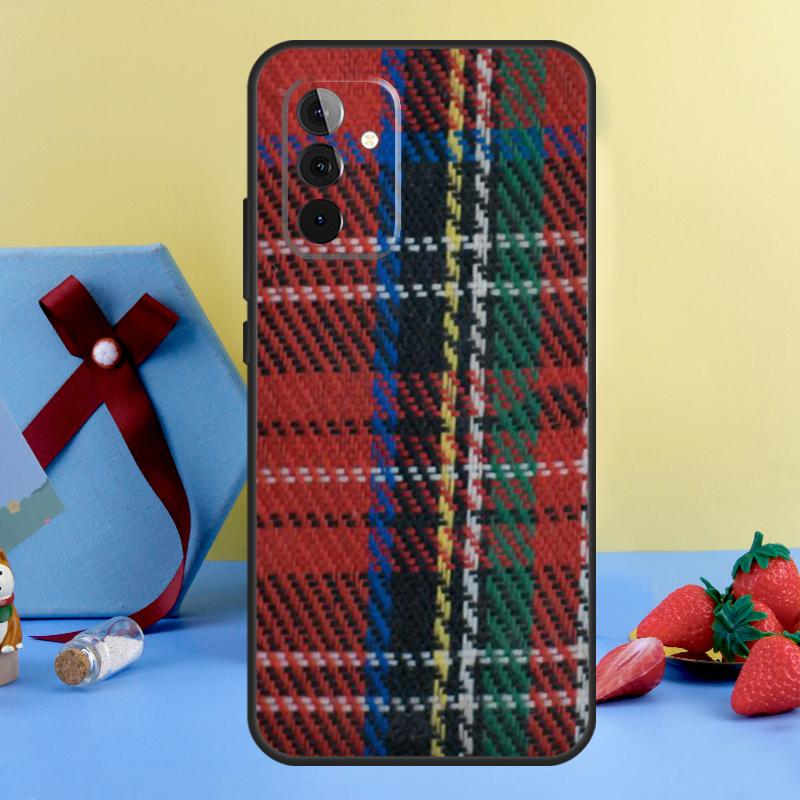 Clan Stewart Dress Tartan Pattern Case For Samsung Galaxy A15 A17 A55 A35 A32 A52 A13 A33 A53 A14 A34 A54 A06 A16 A26 A36 A56