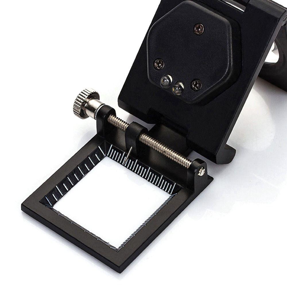 Professional Folding Mini Linen Tester Magnifying Glass 10X Cloth Thread Counter Magnifier