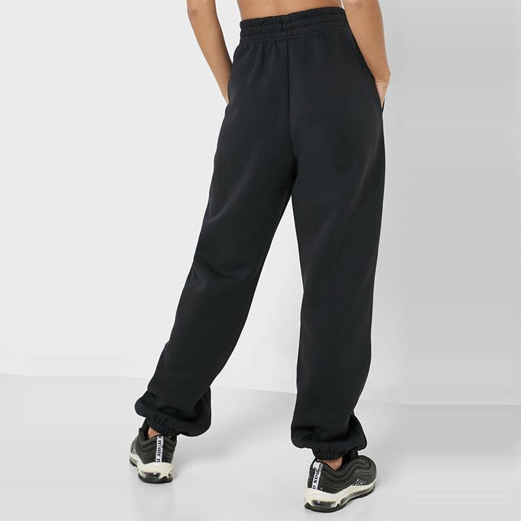 Nike Fleece-Lined Straight-Leg Casual Sweatpants Women Bottoms Black BV4089-010
