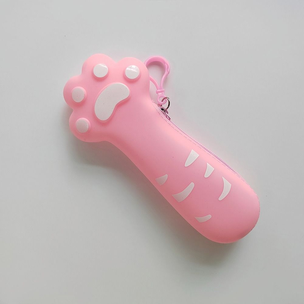 Silicone Pencil Case Simulated Fruit Stationery Pouch Portable Stationery Organizer  Students