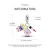 Genuine Charm Copper Creative Cosmetic Lipstick Bead Fits Charm Plata Bracelet For Women Women Jewellery Crafting DoItYourself