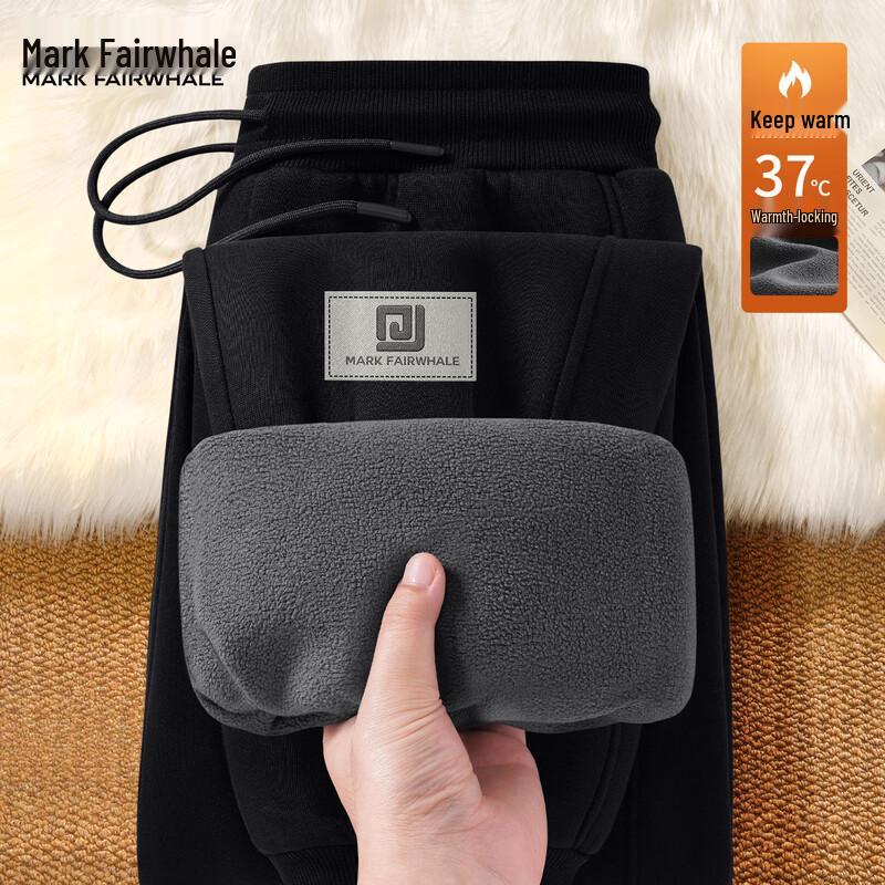 Mark Fairwhale Men's Warm Casual Fleece-Lined Drawstring Pants