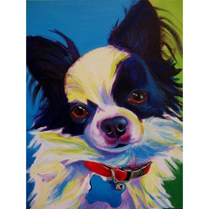 5D DIY Diamant Malerei Hund voller Runde Diamant Stickerei Tier Mosaik Strass Kit Dekor für Zuhause