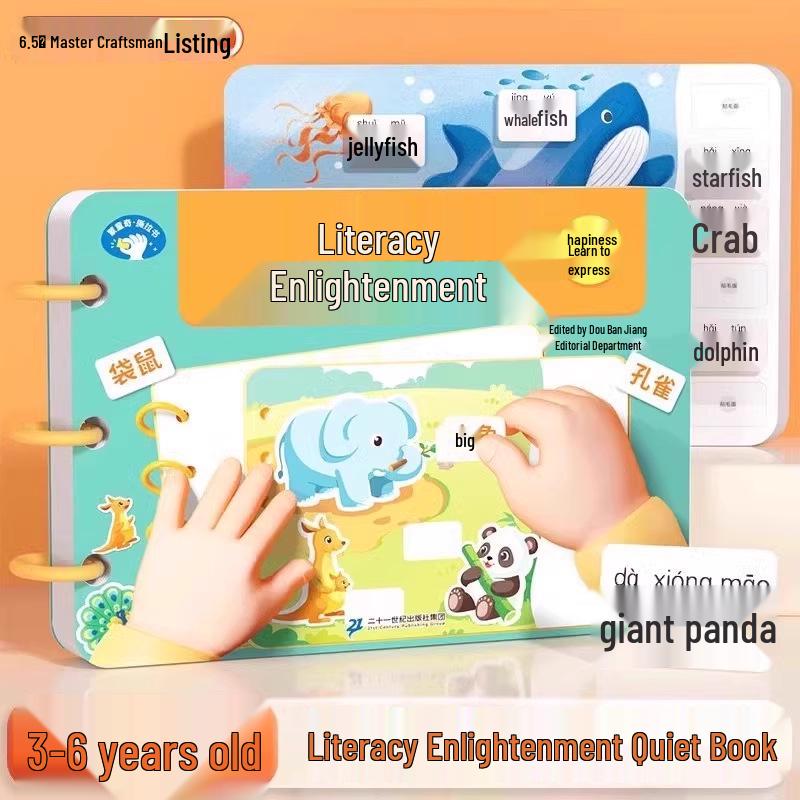 Special Offer: Dou Ban Jiang Character Recognition Quiet Book for Toddlers – Early Education Toy for Ages 3-6