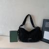 Large Capacity Bag Women's Solid Color Shoulder Crossbody Bag Student Class Commuter Hobo Bag