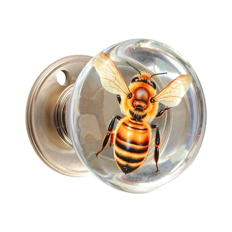 

Decorative Ball Door Knob Featuring Nature Inspired Pattern Rustproof Comfortable Handle Simple Maintenance