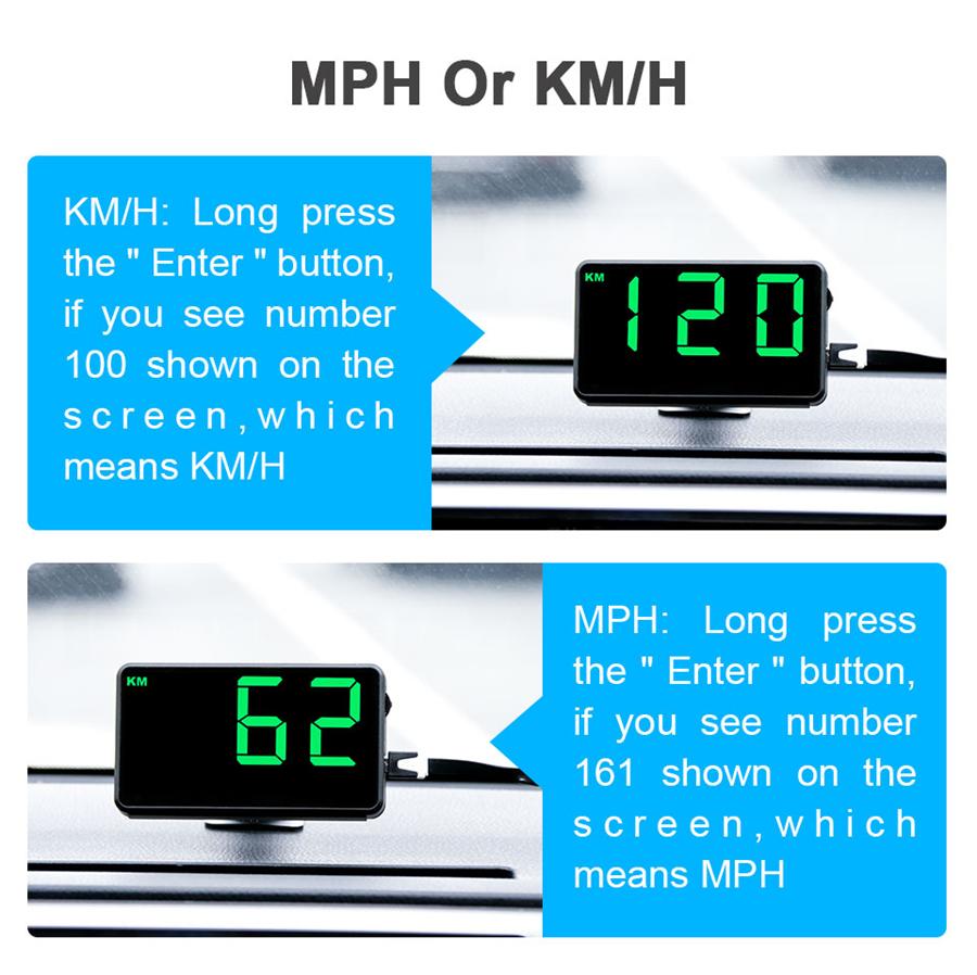Universal Digital Car GPS Speedometer Speed Display KM/h MPH For Bike Motorcycle