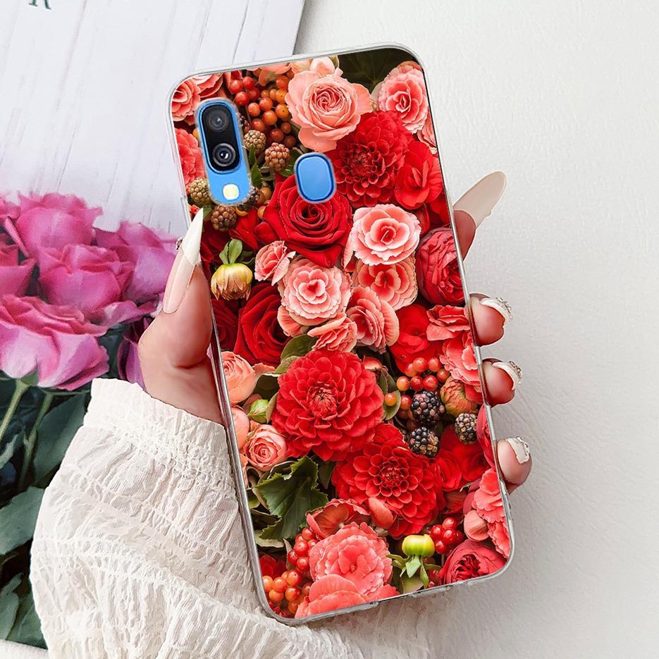 For Samsung Galaxy A40 Case SM-A405F Cute Cat Lion Painted Cover 5.9'' Soft Slim Phone Case For Samsung A40 A 40 GalaxyA40 Shell