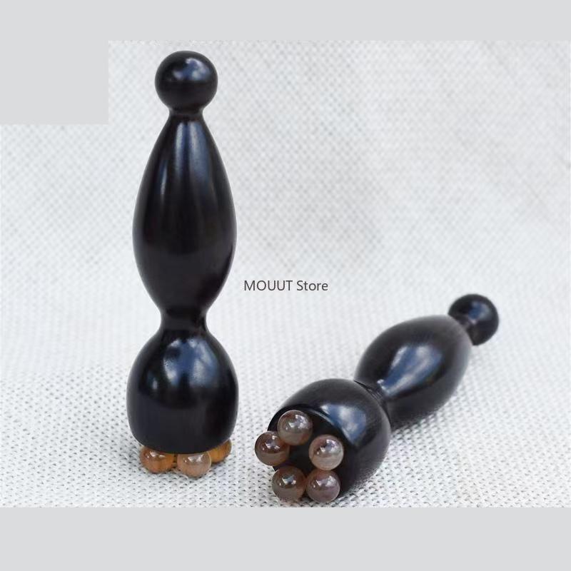 Seedpod Shape Massager Facial Physiotherapy Tool Smooth Face Massage Tools Resin Gua Sha Face Skin Care Massage Sticks Lotus