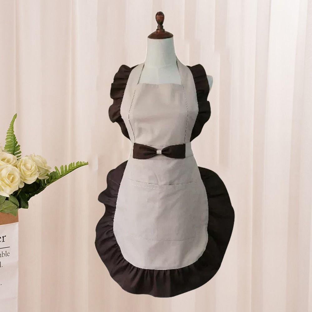 Stain Resistant Cooking Apron Wear-resistant Gardening Apron Lady Sleeveless Apron  Restaurant