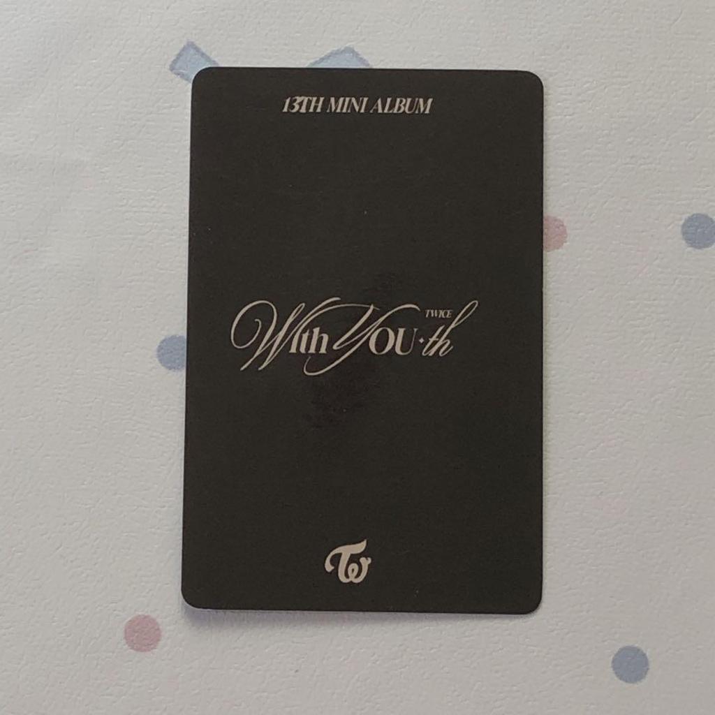 [USED] TWICE Chaeyoung With YOU-th Pre-recorded Sanok Trading Card