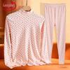 Langsha Women's Plus Size Pure Cotton Thermal Underwear Set