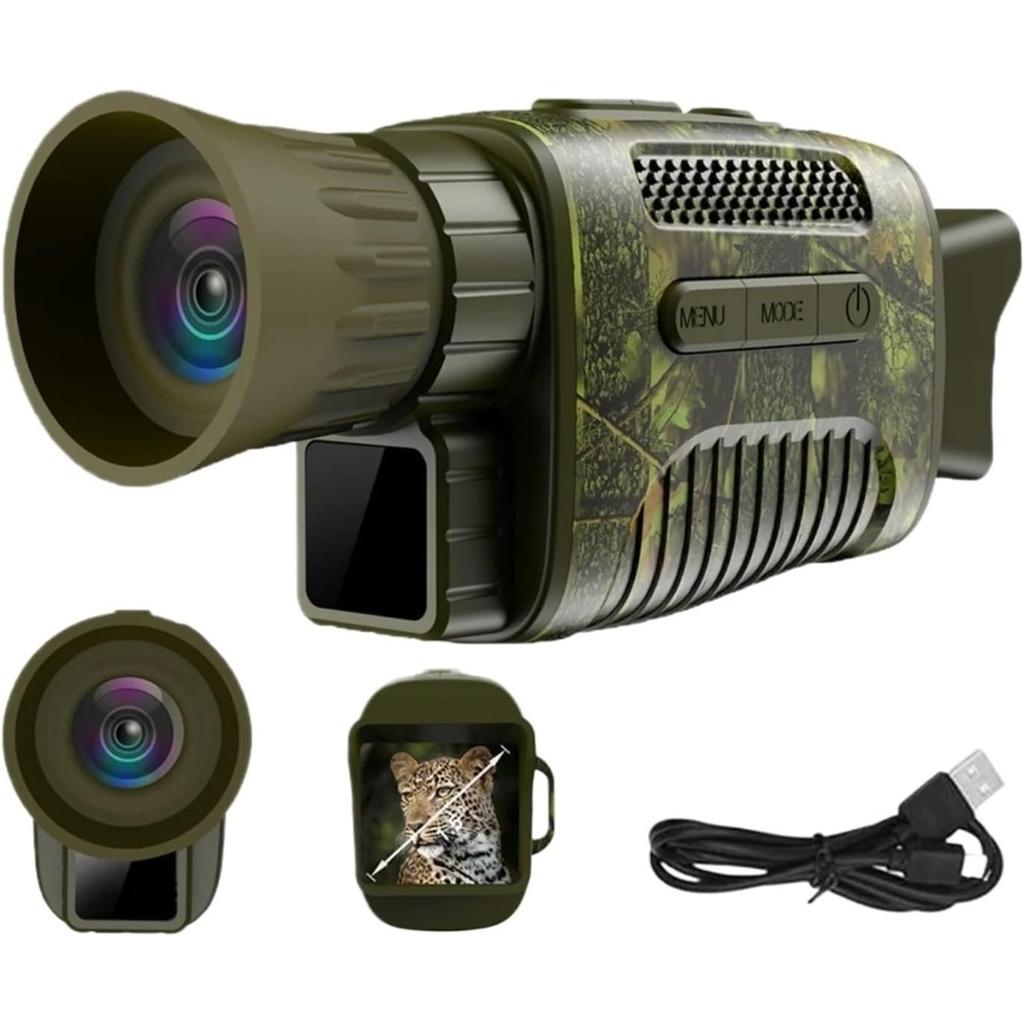 Mini Telescopes, Night Vision Goggles Digital Night Vision Monocular for Dark Rechargeable Travel Infrared Monoculars,for Outdoor