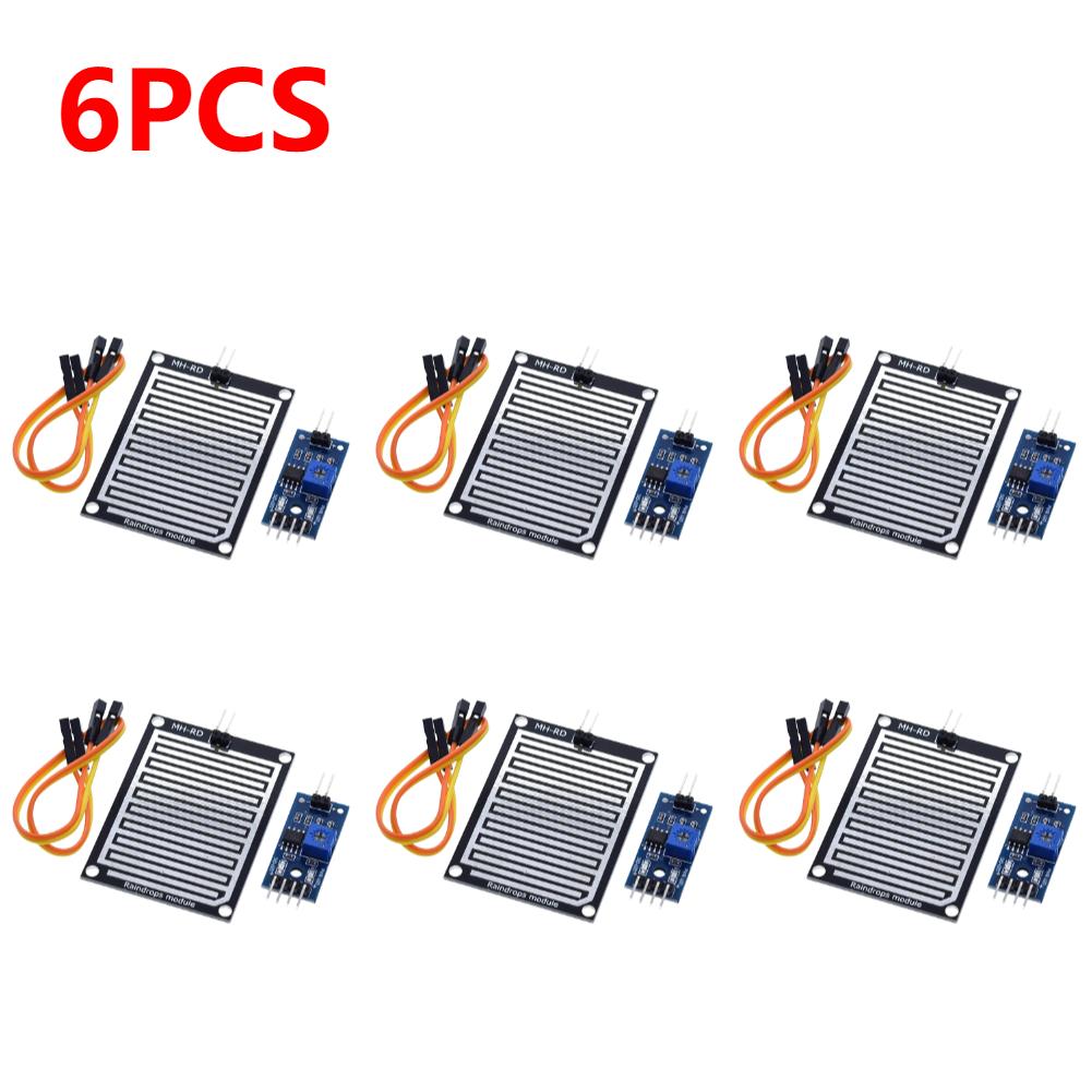 Rain Drops Detection Moisture Monitor Sensor 3.3V-5V Monitor Weather Sensor Relay Board High Sensitivity for Arduino Robot Kit